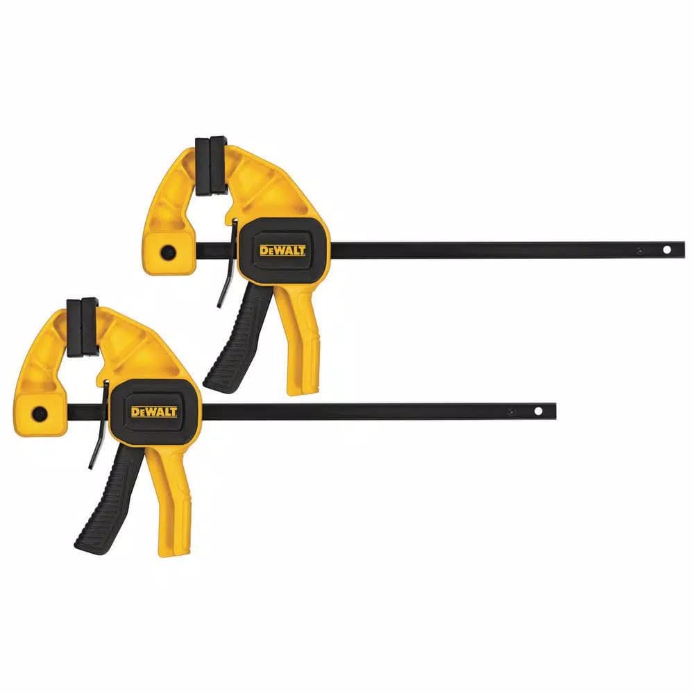 DEWALT 4.5 in. 35 lb. Trigger Clamps, 2-Pack with 1.5 in. Throat Depth