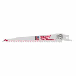 Milwaukee 6 in. 5 TPI Wood Reciprocating Saw Blades, Bi-Metal, 5-Pack thumbnail 2