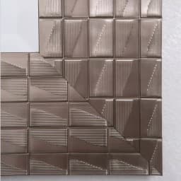 Yosemite Home Decor Pewter Blocks Beveled Glass Accent Mirror, 24 x 36 in. thumbnail 3