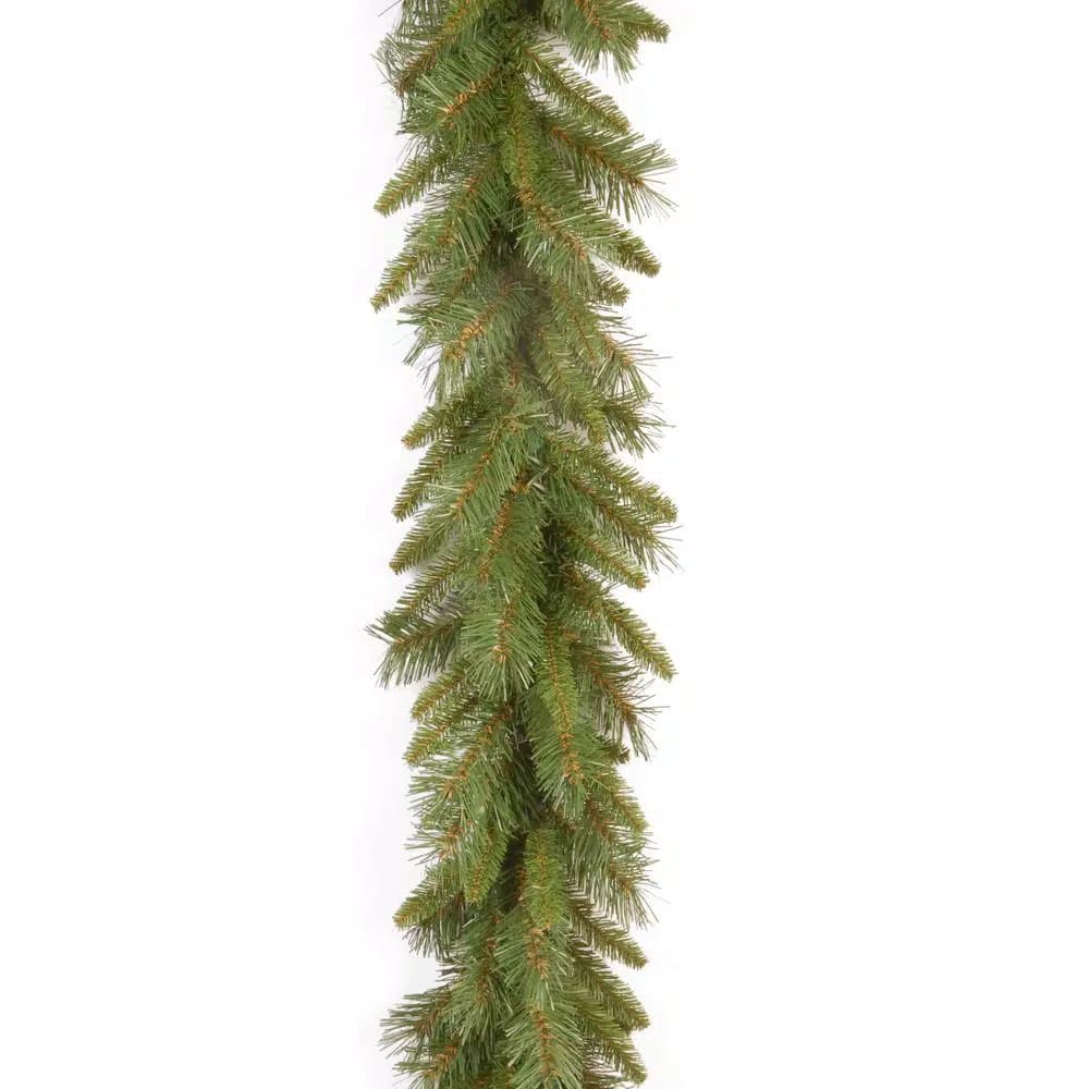 Unbranded 9 ft. Tiffany Fir Artificial Garland, Thick Green Fir Branches, Indoor/Outdoor