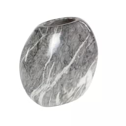 LITTON LANE 8 in. Gray Ceramic Decorative Marbled Vases, Set of 3 thumbnail 2