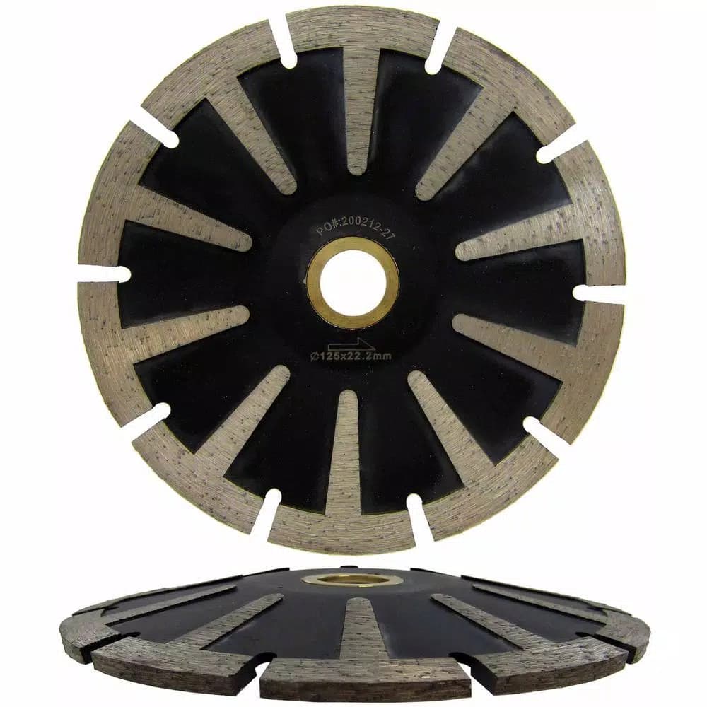 Archer USA 5 in. T-Segmented Contour Diamond Blade for Curved Granite Cutting