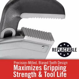 RIDGID 848 48 in. Aluminum Straight Pipe Wrench thumbnail 7