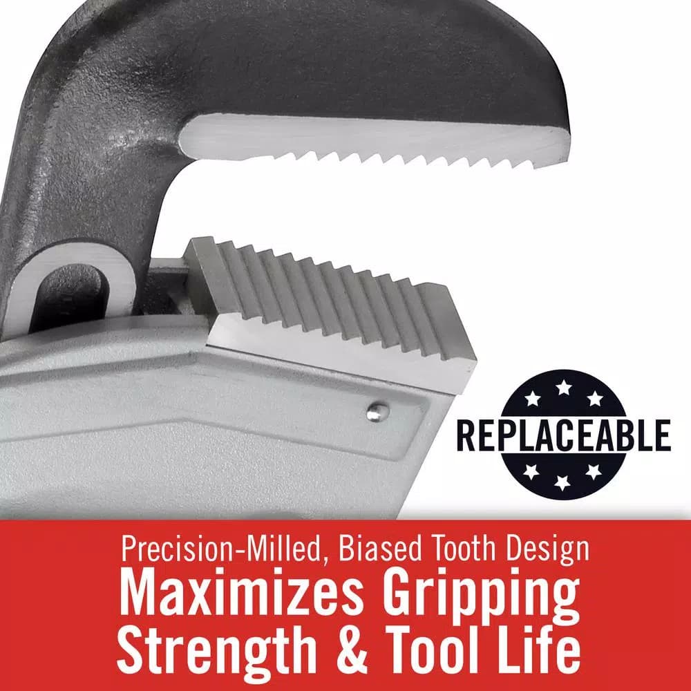 RIDGID 848 48 in. Aluminum Straight Pipe Wrench