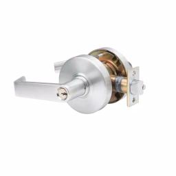 Taco DL-LHV ANSI Grade 1 Commercial Storeroom Clutch Function Lever, Brushed Chrome thumbnail 1