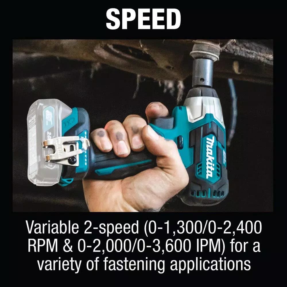 Makita 12V MAX CXT Brushless 3/8 in. Square Drive Cordless Impact Wrench, Tool Only