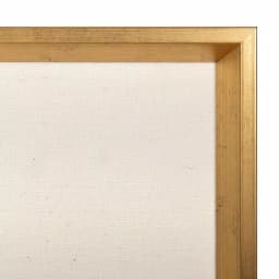 Kate and Laurel Calter Gold Framed Linen Fabric Pinboard Memo Board, White thumbnail 3