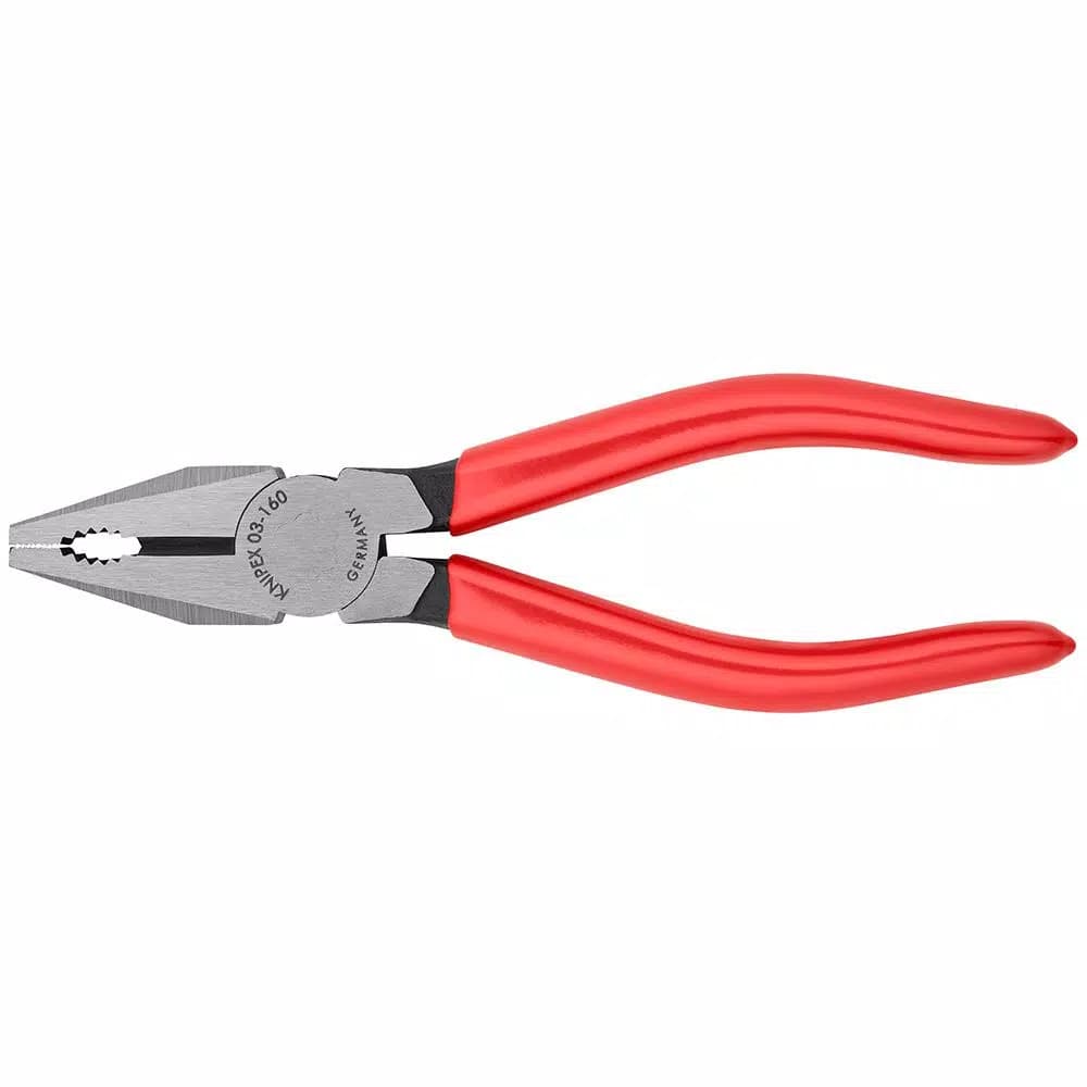 KNIPEX 6-1/4 in. Combination Pliers, Induction Hardened Steel, VDE Tested