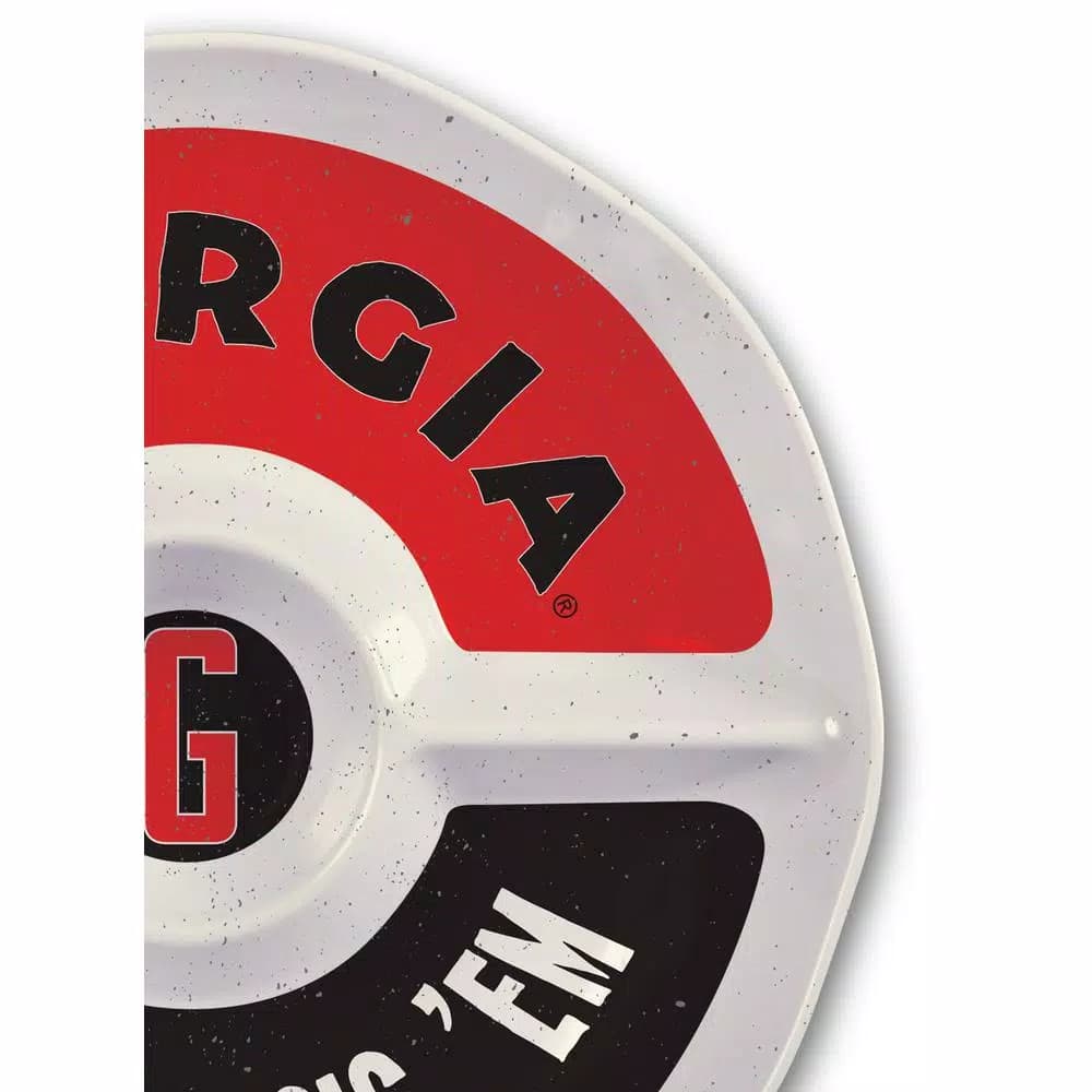 Magnolia Lane University of Georgia 15 in. Melamine Chip and Dip Serving Tray