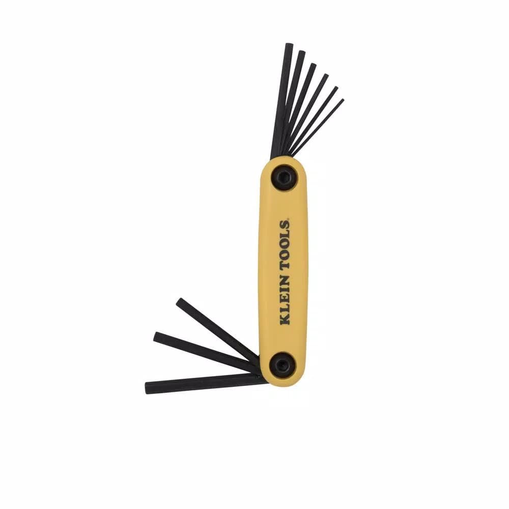 Klein Tools Grip-It Hex Key Set, 9-Piece SAE Folding Set