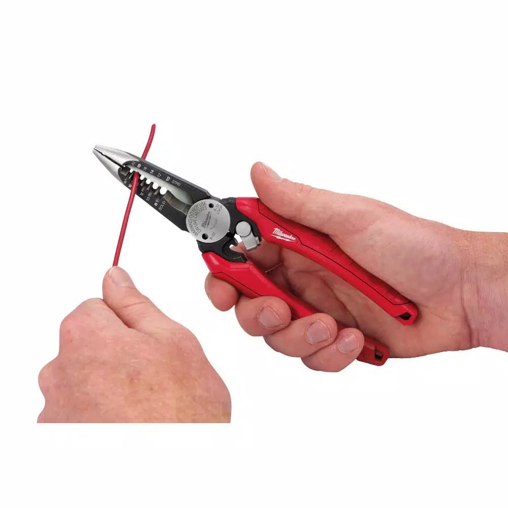 Milwaukee 7.75 in. 6-in-1 Combination Electrician's Wire Stripper Pliers