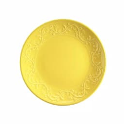 Unbranded Kutahya Ivy Collection 16-Piece Yellow Embossed Earthenware Dinnerware Set, Service for 4 thumbnail 3