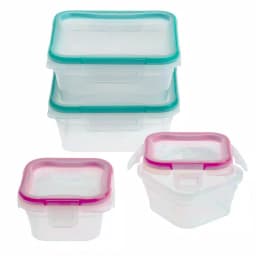 Snapware Total Solutions 8-Piece Plastic Food Storage Set with Airtight Leak-Proof Lids thumbnail 1