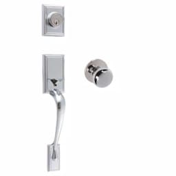Delaney Kellington Polished Chrome Single Cylinder Deadbolt Entry Door Handleset thumbnail 1