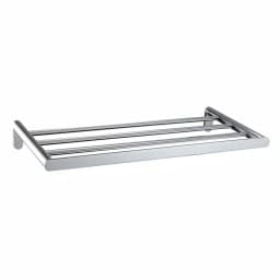 MODONA 24 in. Oval Polished Chrome Towel Rack thumbnail 2