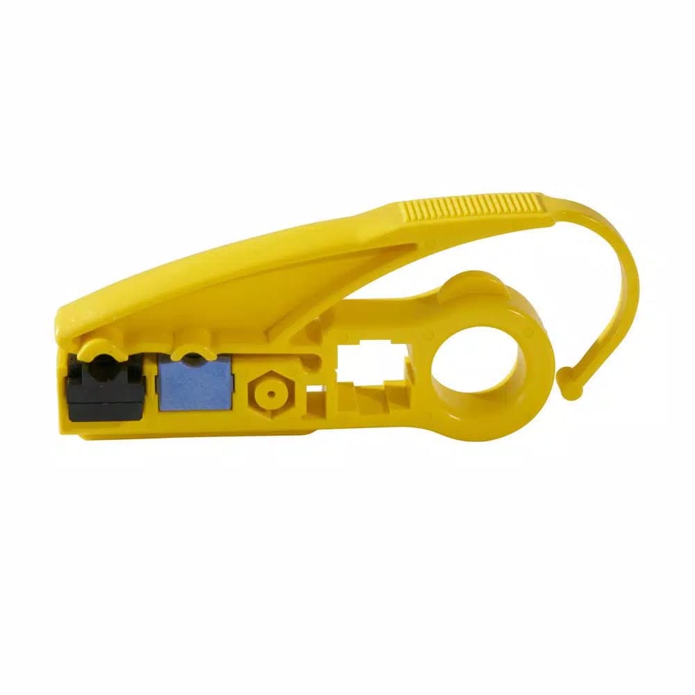 Klein Tools Dual-Cartridge Radial Stripper for Coaxial and Twisted-Pair Cables