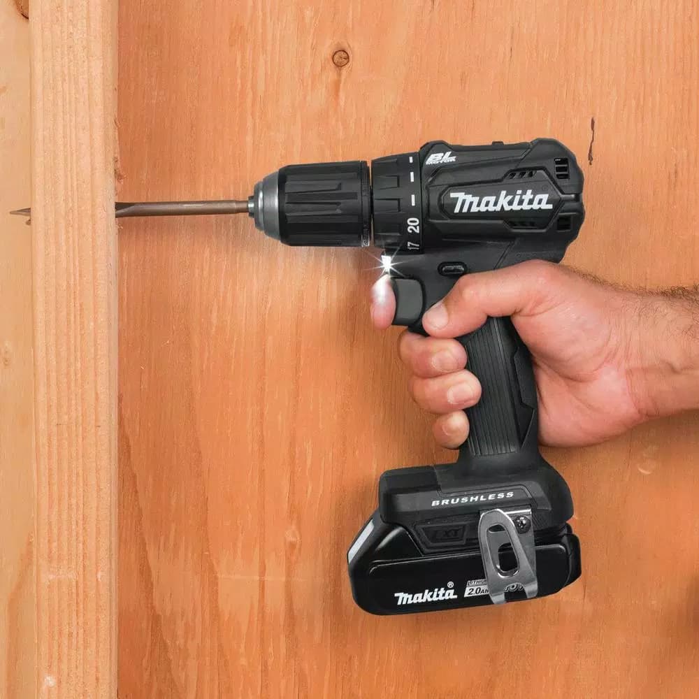 Makita 18V LXT Sub-Compact Brushless 1/2 in. Driver Drill Kit with 2.0 Ah Battery and Charger