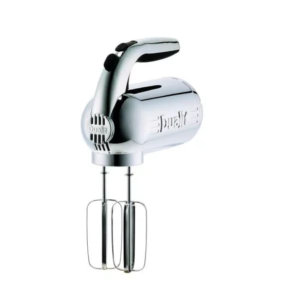 Dualit 4-Speed Black Chrome Hand Mixer with Retractable Cord, 300W