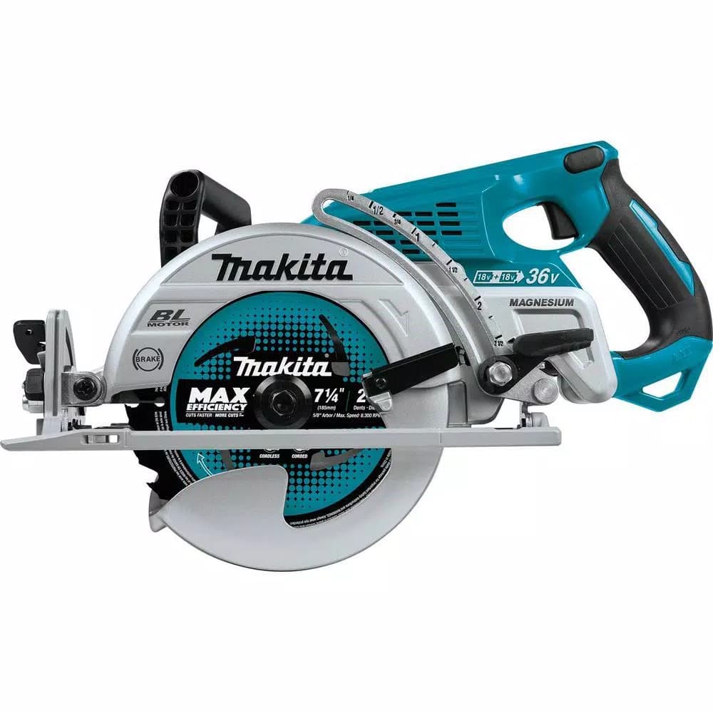 Makita X2 LXT 36V Brushless 7-1/4 in. Rear Handle Circular Saw Kit with 2 5.0Ah Batteries