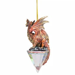 Design Toscano 3.5 in. Diamond Dragon Gothic Holiday Ornament thumbnail 4