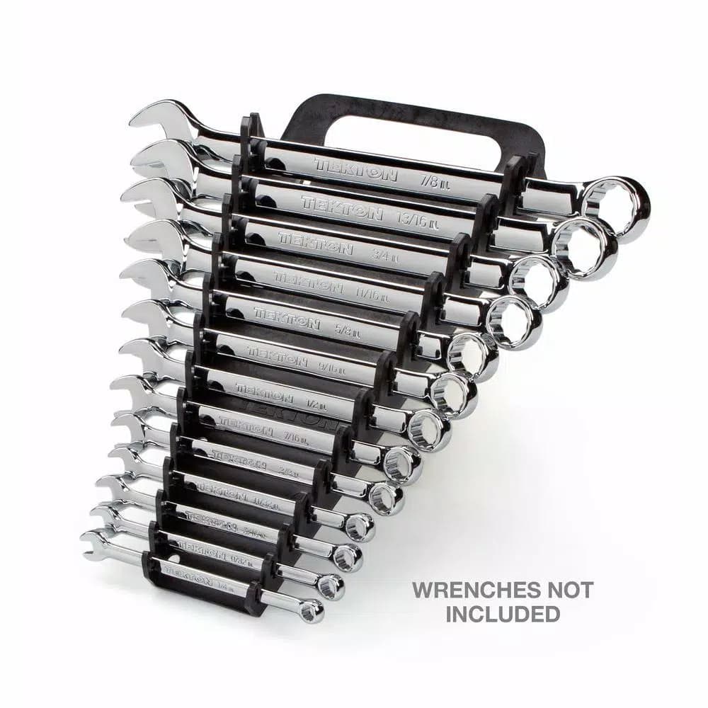 TEKTON 13-Tool Store-and-Go Wrench Rack Keeper, Black
