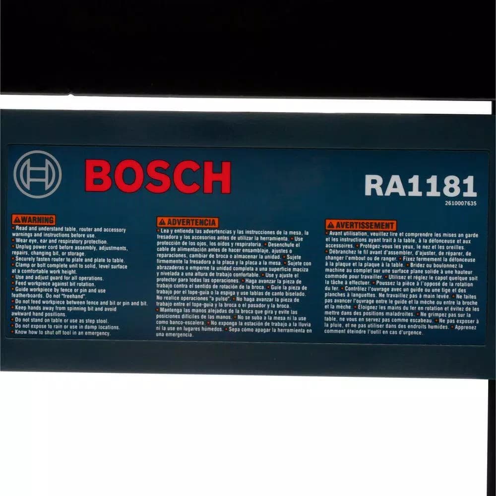 Bosch 27 in. x 18 in. Aluminum Top Benchtop Router Table with 2-1/2 in. Vacuum Port