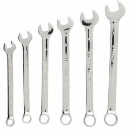STANLEY 6-Piece Metric Combination Wrench Set, Chrome Vanadium Steel thumbnail 1