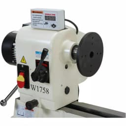 Shop Fox 16 in. x 46 in. 2 HP Wood Lathe with Stand and Digital Tachometer, 110-Volt thumbnail 2