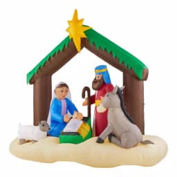 Home Accents Holiday 6.5 ft. LED Inflatable Nativity Scene Airblown Holiday Decoration thumbnail 3