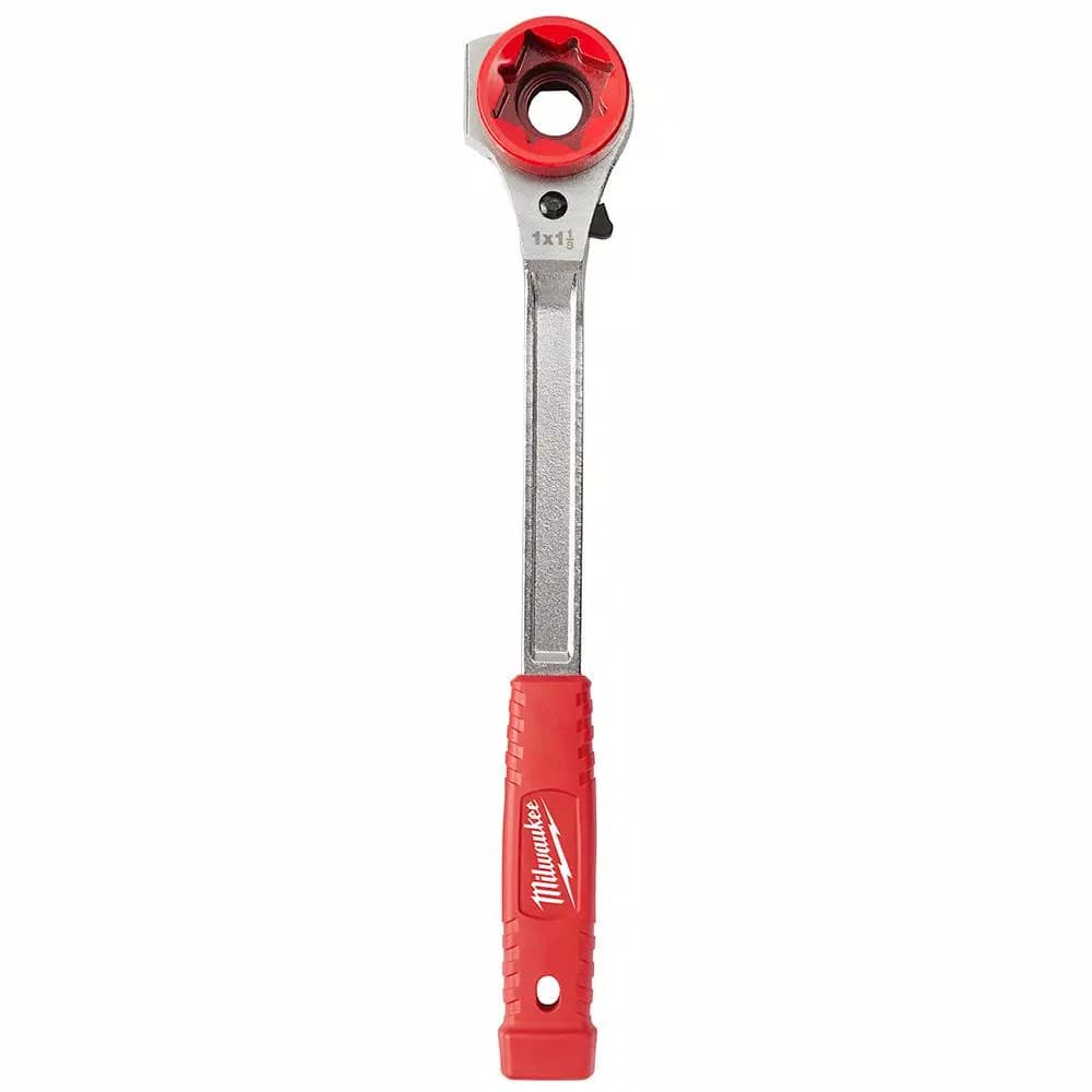 Milwaukee Lineman's High Leverage Ratcheting Wrench, Forged Steel, 3/4 in. to 1-1/8 in.