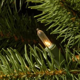 National Tree Company 7.5 ft. Feel Real Down Swept Douglas Fir Pencil Slim Artificial Christmas Tree with 350 Clear Lights thumbnail 4