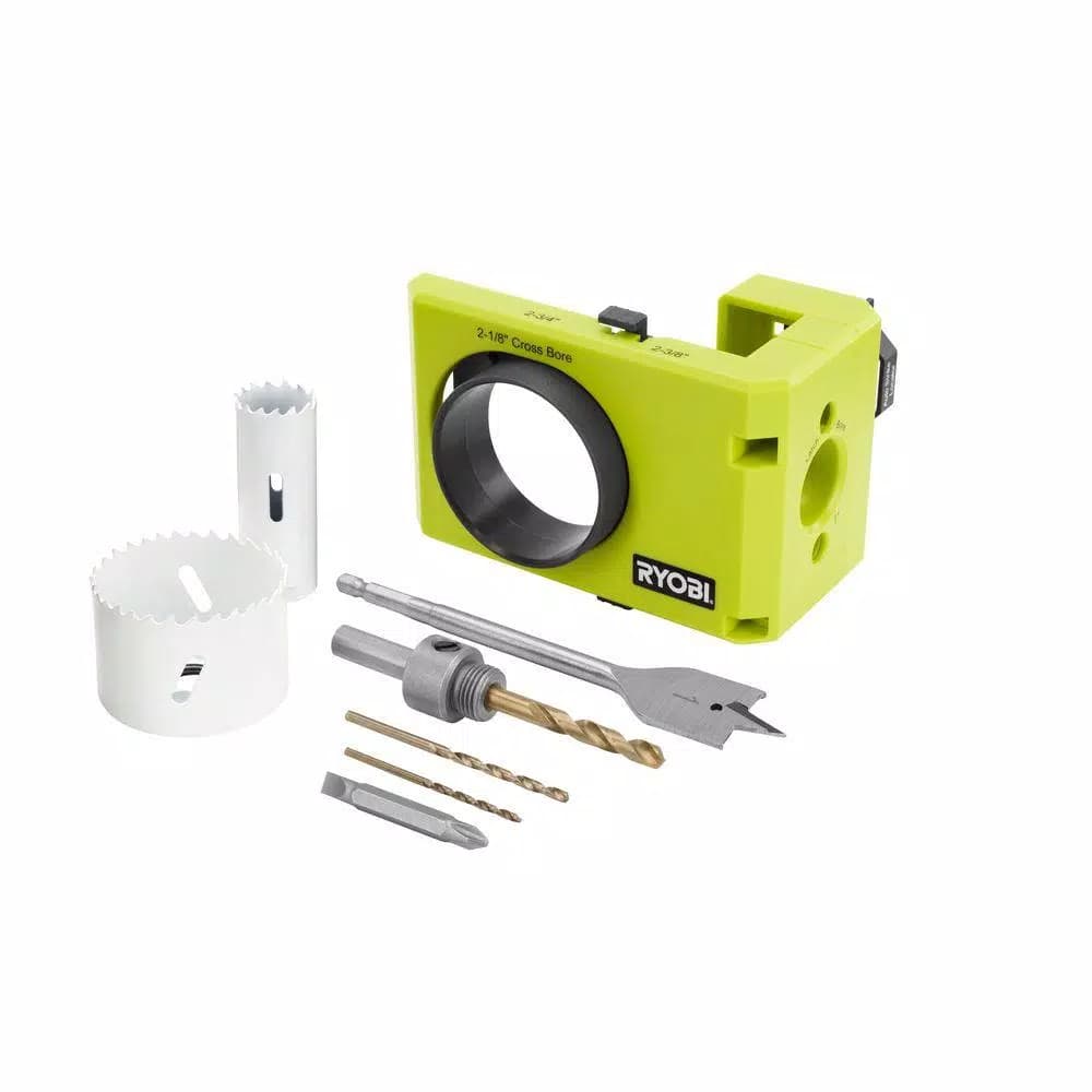 RYOBI Wood/Metal Door Lock Installation Kit with Dual Backset Adjustment