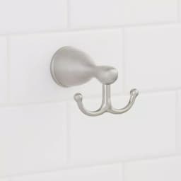 Glacier Bay Builders Double Robe Hook, Brushed Nickel thumbnail 3