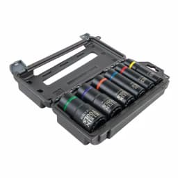 Klein Tools 6-Piece 2-in-1 Deep Impact Socket Set, 1/2 in. Drive, SAE thumbnail 1