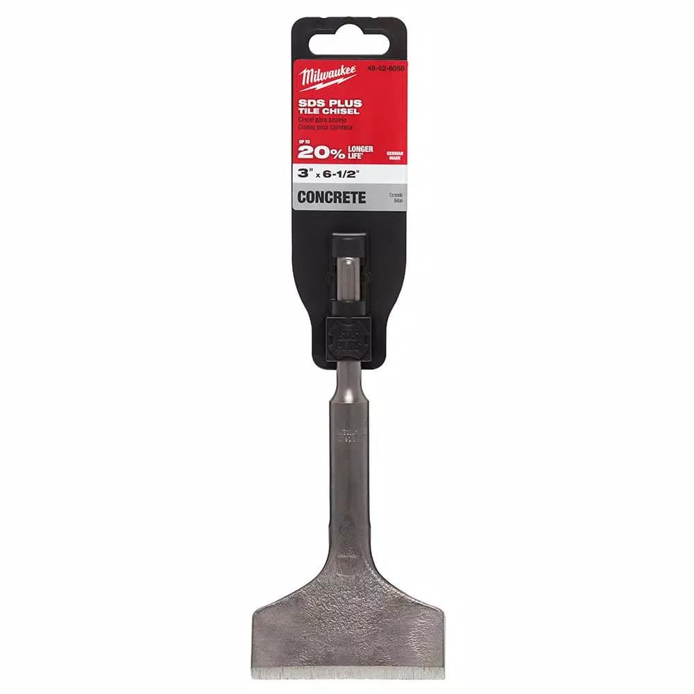 Milwaukee 3 in. x 6 in. SDS-Plus Steel Tile Chisel