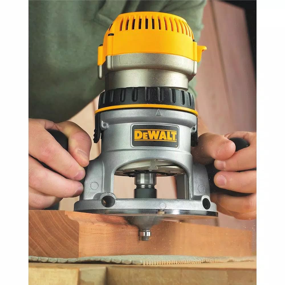 DEWALT 1.75 HP Fixed Base Router, 11-Amp Corded Power Tool