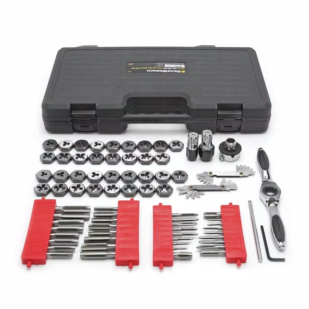 GearWrench 75-Piece SAE/Metric Ratcheting Tap and Die Set