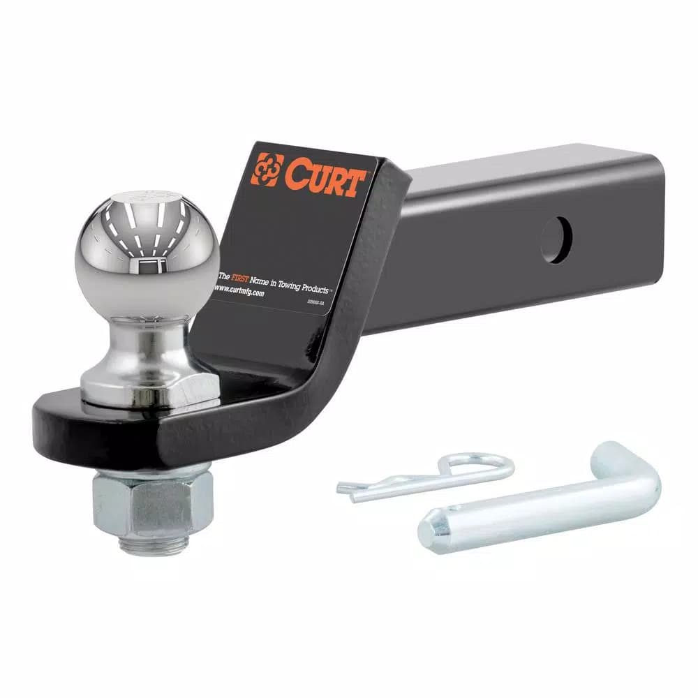 CURT Loaded Ball Mount with 2" Ball, 2" Shank, 7,500 lbs. Capacity, 2" Drop