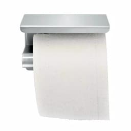 Alpine Industries Single Post Toilet Paper Holder with Storage Shelf, Brushed Stainless Steel thumbnail 4