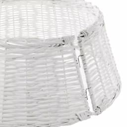 Home Accents Holiday 27 in. White Wicker Christmas Tree Collar thumbnail 4