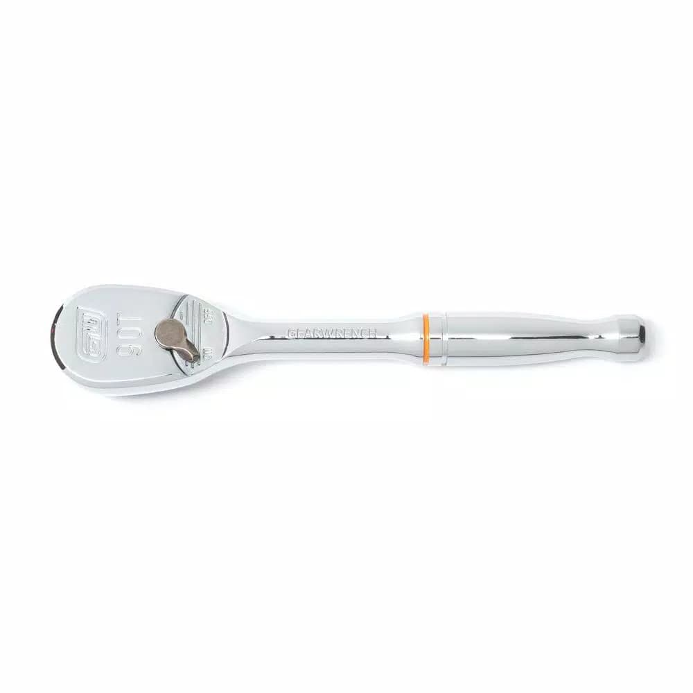 GEARWRENCH 1/4 in. Drive 90-Tooth Teardrop Ratchet, 5 in.