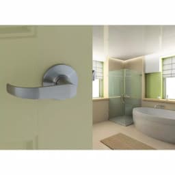 Copper Creek Satin Stainless Steel Passage Door Lever - Interior/Exterior thumbnail 5