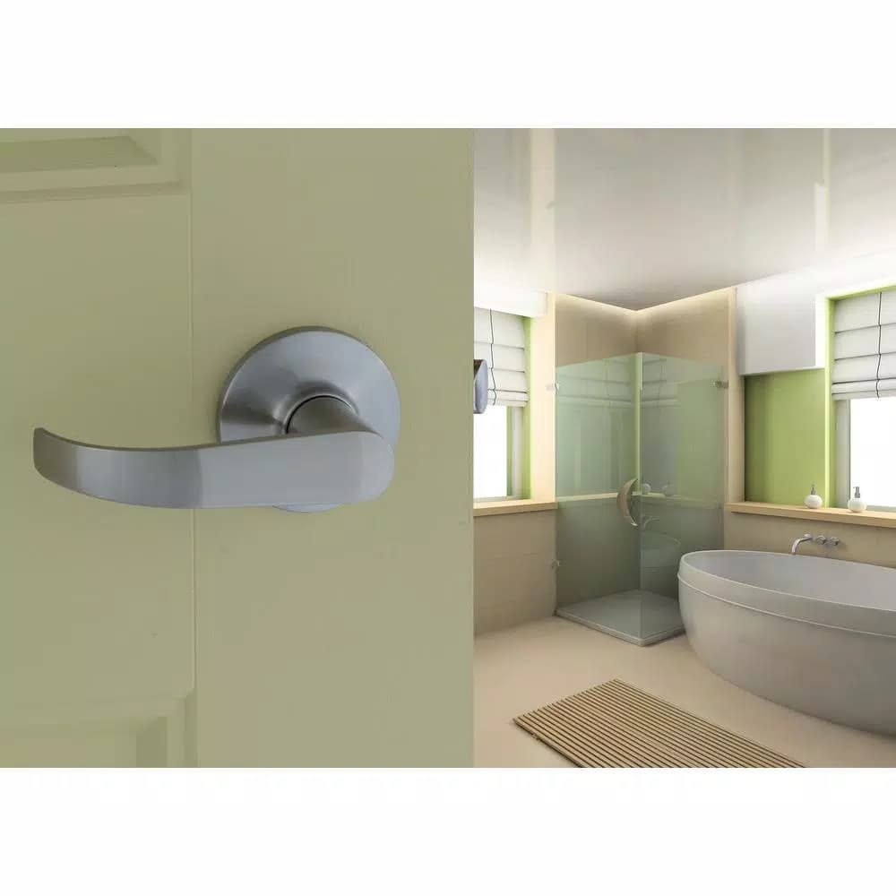 Copper Creek Satin Stainless Steel Passage Door Lever - Interior/Exterior
