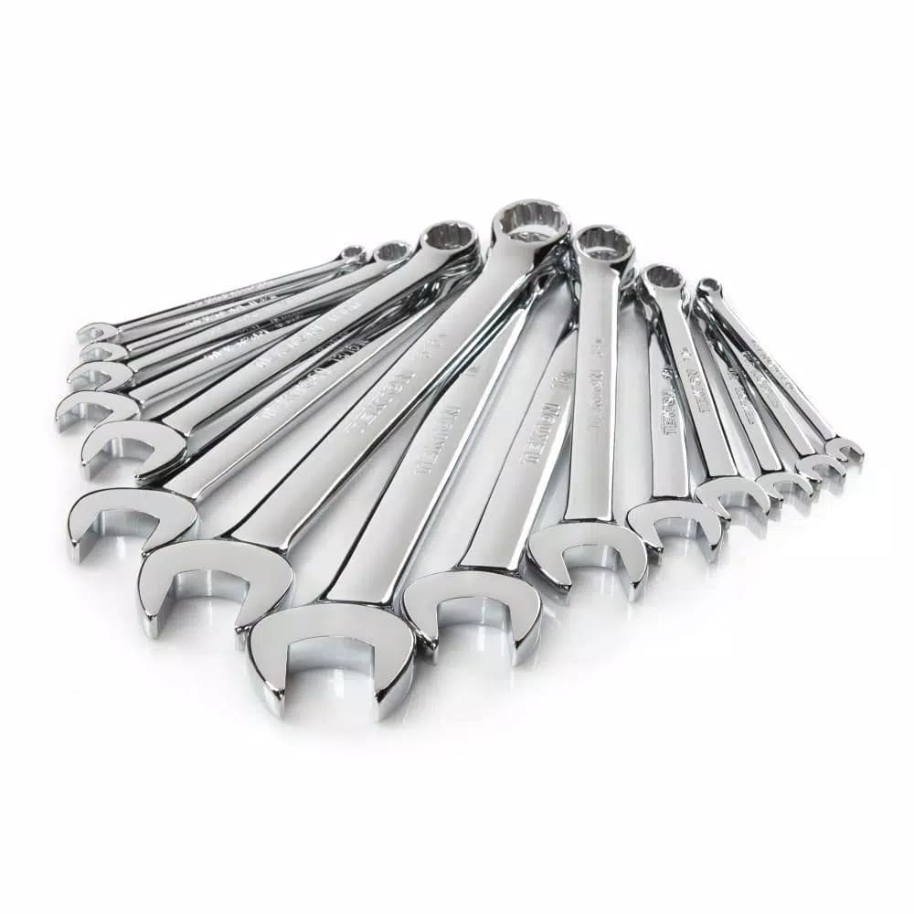 TEKTON 15-Piece Combination Wrench Set, 1/4 in. to 1 in., SAE