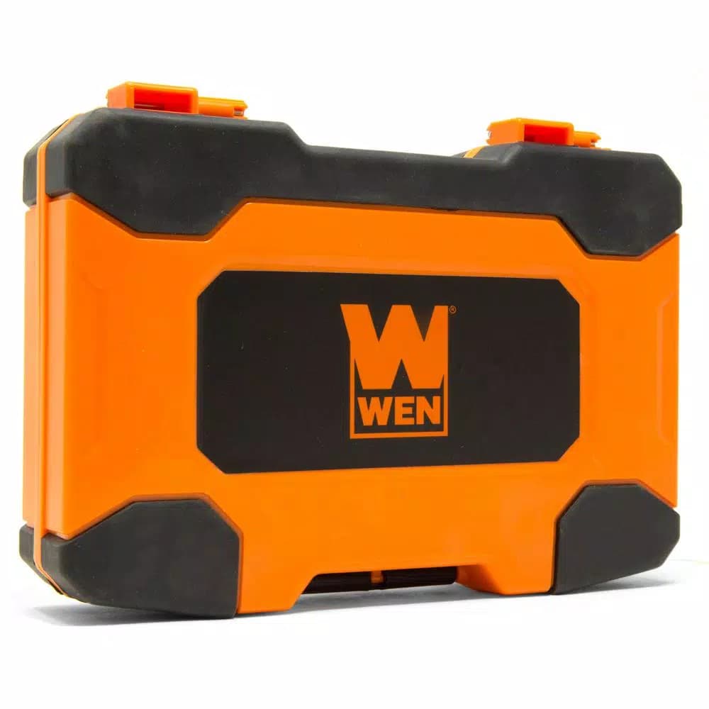 WEN 40-Piece Impact-Rated 1/4 in. Hex Shank Screwdriver and Drill Bit Set with Carrying Case