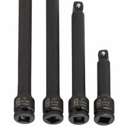 SUNEX TOOLS Sunex 3504 3/8 in. Wobble Drive Impact Extension Socket Set, 4-Piece thumbnail 4