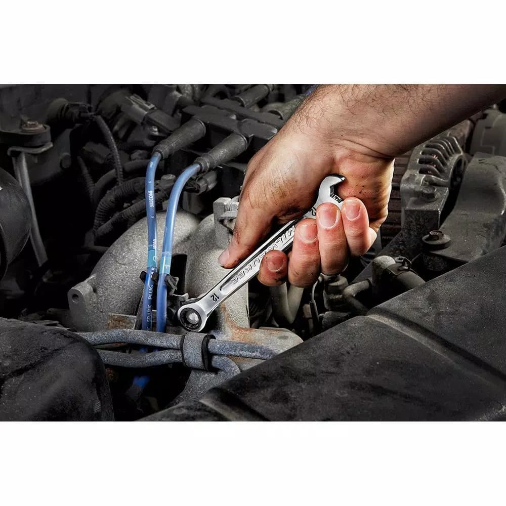Milwaukee 7-Piece Metric Ratcheting Combination Wrench Set