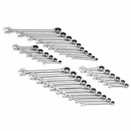 GearWrench 32-Piece SAE/Metric Combination Ratcheting Wrench Set thumbnail 1