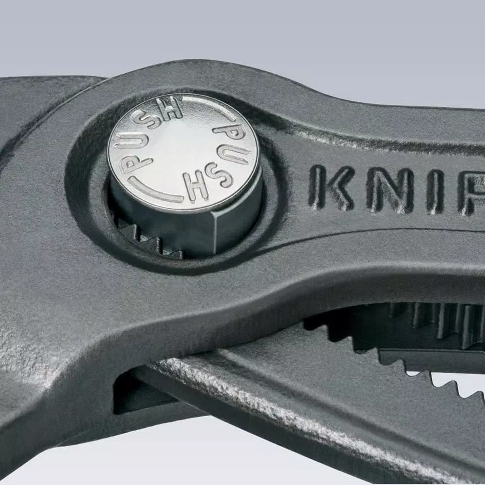 KNIPEX Cobra Series 7-1/4 in. Box Joint Pliers with Pinch Guard and Push Button Adjustment