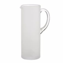 Abigails White Night Frosted Martini Pitcher, 42 oz Glass Serving Pitcher thumbnail 1